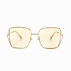 Newest Fashion Gold Sunglasses Oversize Glass Bespoke Glasses Factory China