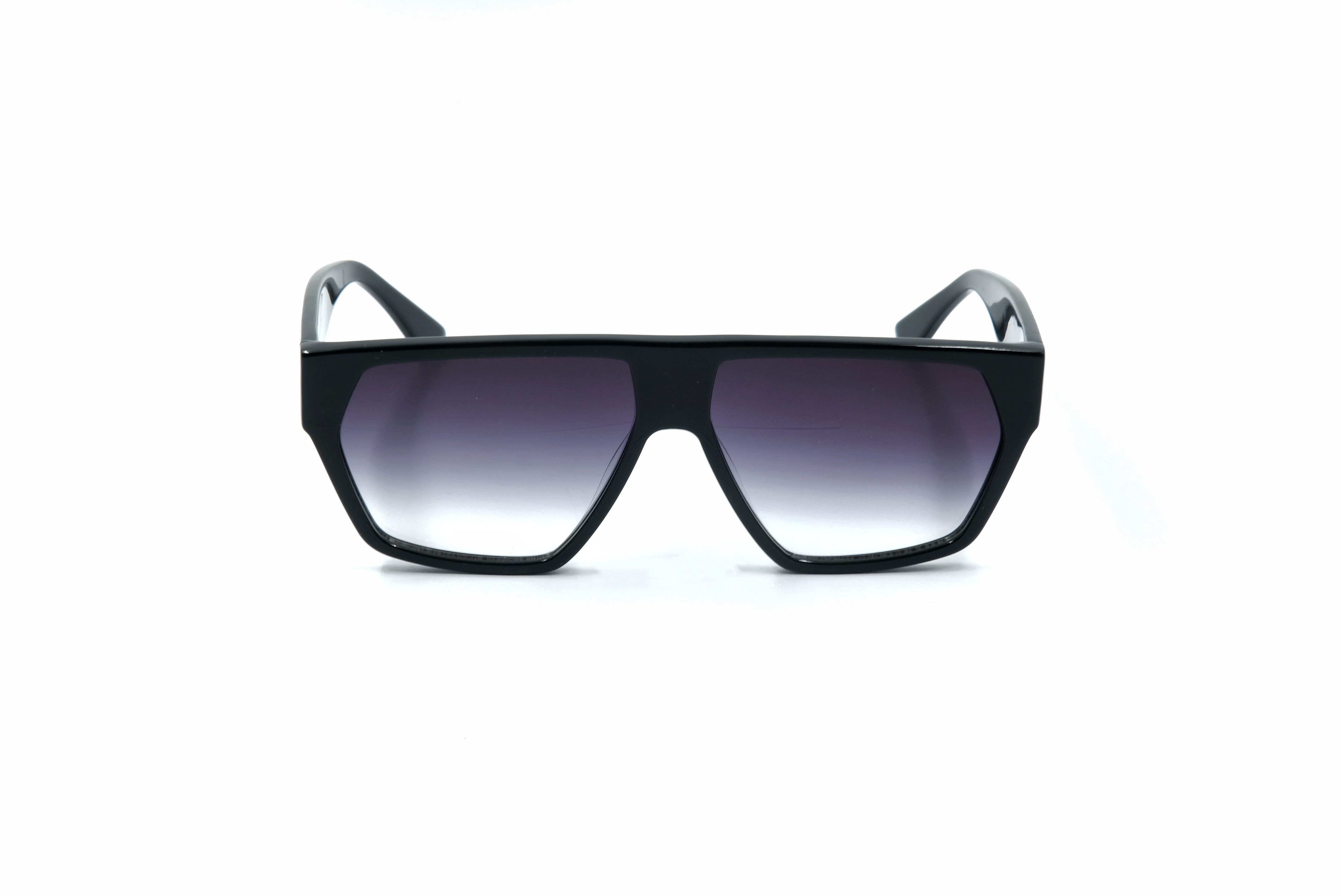 Black gradient custom Acetate square eyeglasses UV400 oversized Anti-ultraviolet women sunglasses 2021 men shades fashion