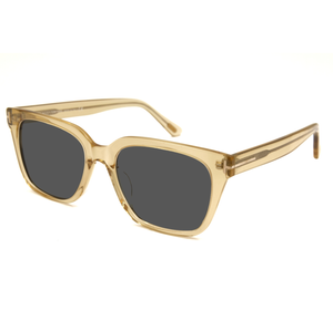 Square Transparent Orange Acetate Sunglasses Classic Luxury Sun Glasses Build Your Own Sunglasses Company