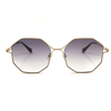 Gold Metal Frame Purple Shaped Gradient Lenses Sunglasses Customize Glasses Frame Manufacturers