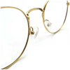 Fashion Trend Design Optical Glasses Oval Frame Lightweight Glasses Blank Gold Metal