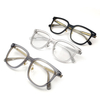 Transparent Grey Acetate Eyeglasses Gensun Eyewear Custom Spectacle Frames Bespoke Glasses Frames