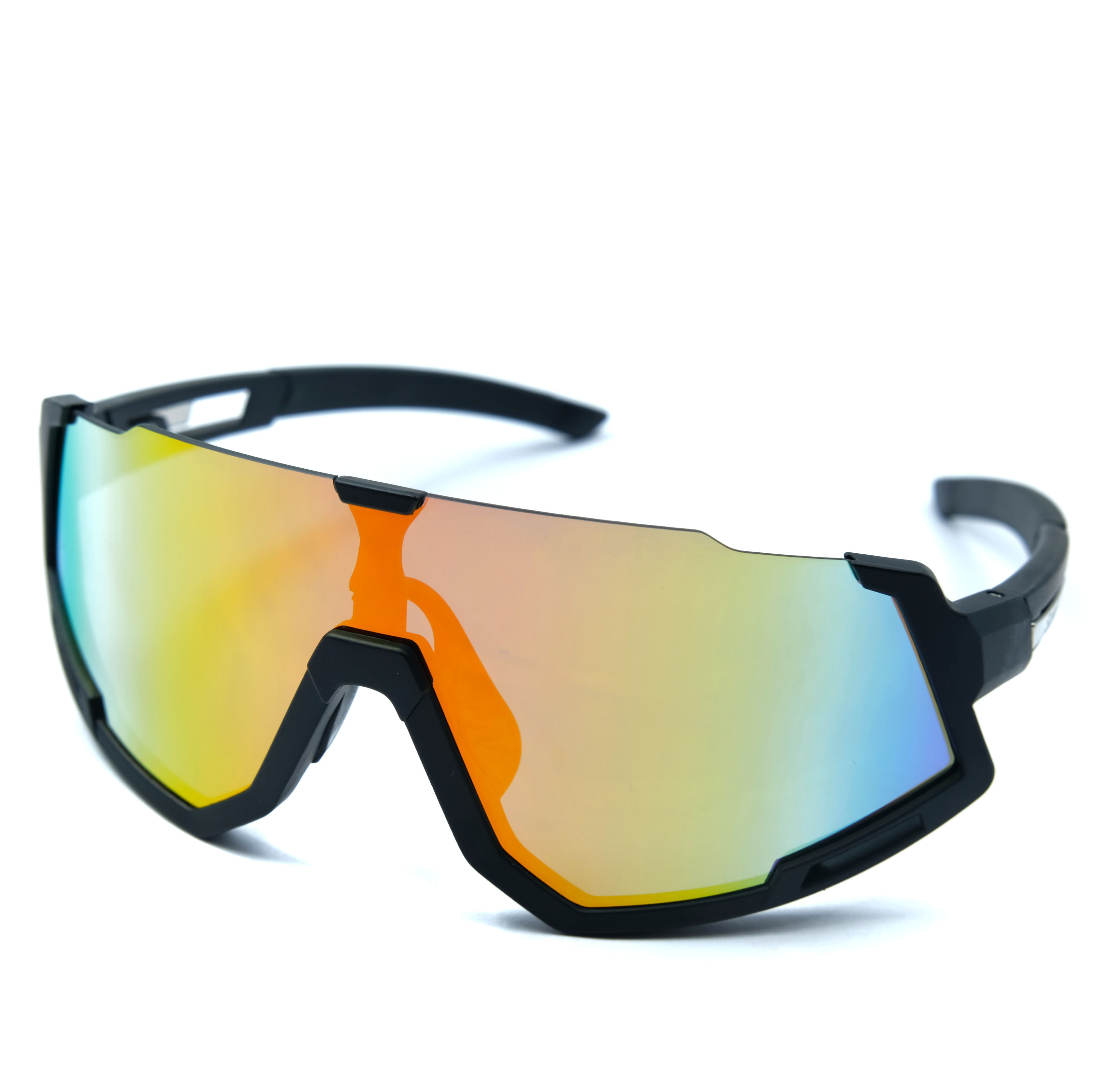 Custom Shades UV400 Oversized One Piece Lens Sports Performance Sunglasses Motocross Half Rim
