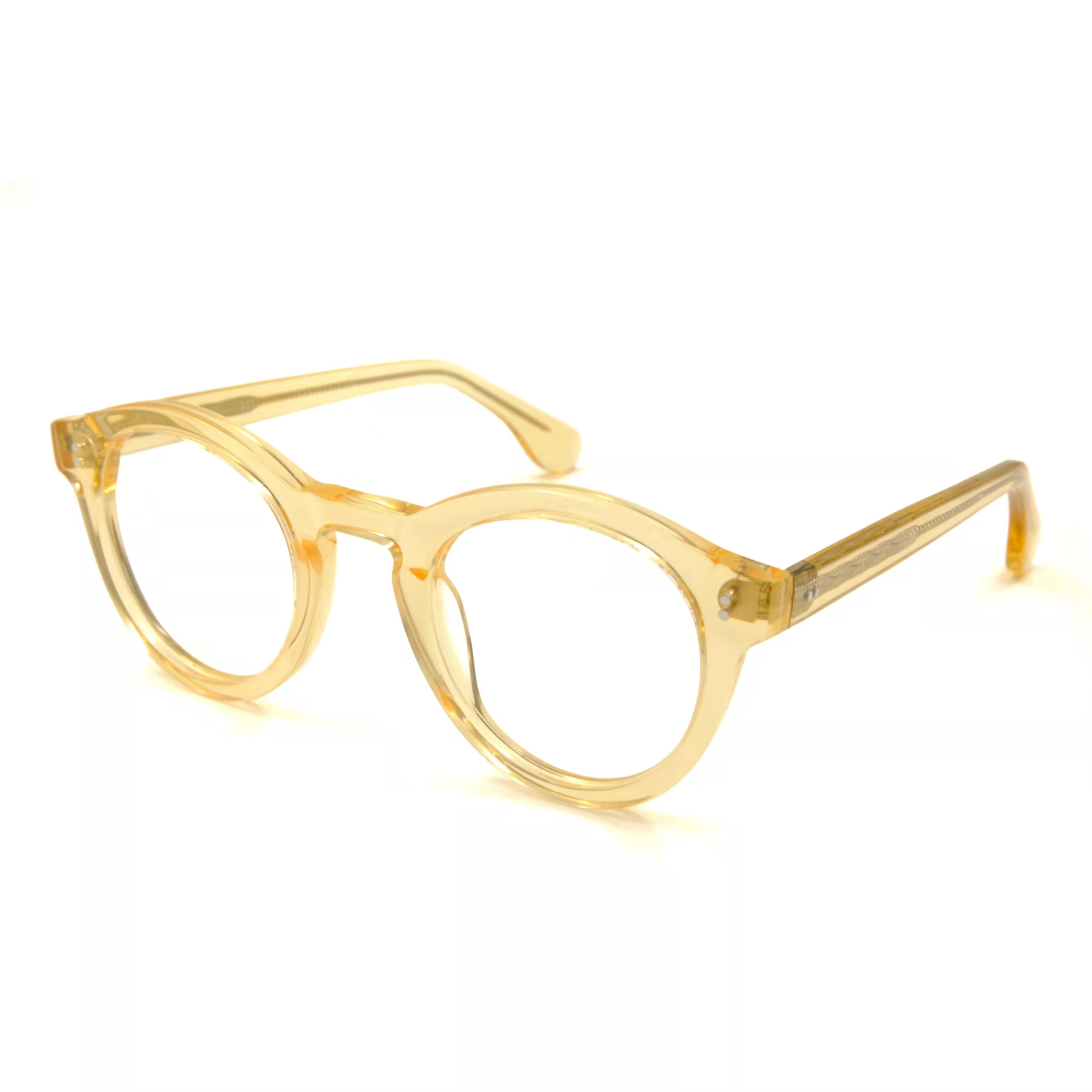 Transparent Yellow Acetate Optical Frames Gensun Eyewear Frames Spectacles Factory Eyeglass Outlet