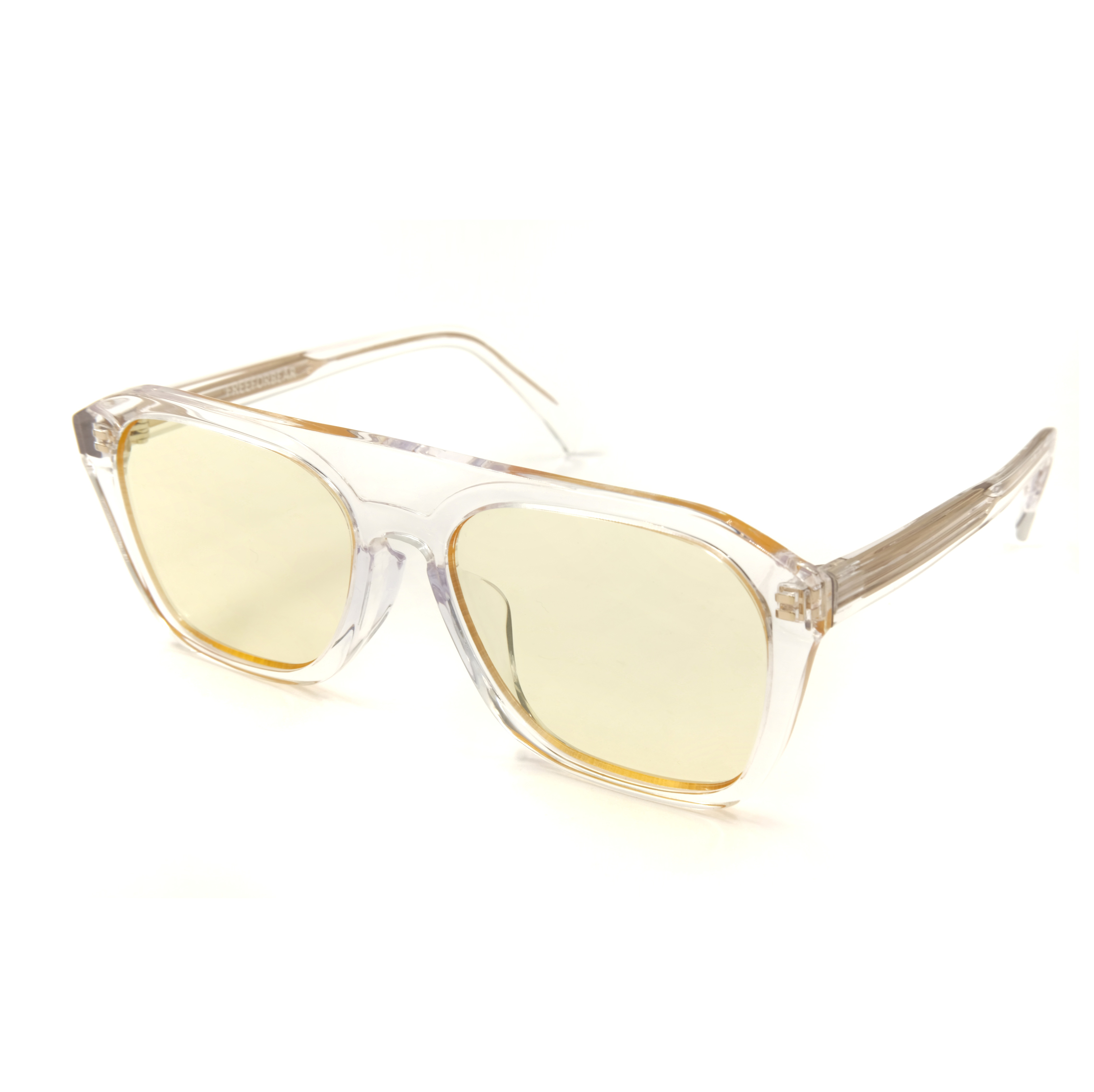 Square Rim Transparent Acetate Frame Sunglasses Bespoke Eyeglasses Frame Manufacturers