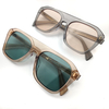 Tea Acetate Frame Customized Women Square Sunglasses Design Your Own Sunglasses Wholesale Glases