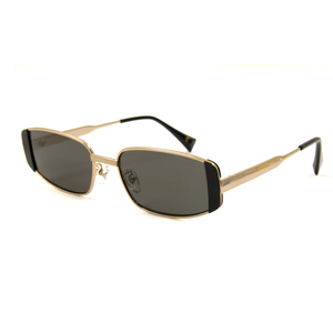 Metal Frame Black Polarized Lens Sunglasses