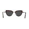 Classic Cat Eye Sun Glasses Black Red Acetate Cupronickel Hybrid Sunglasses Fashion Luxurious